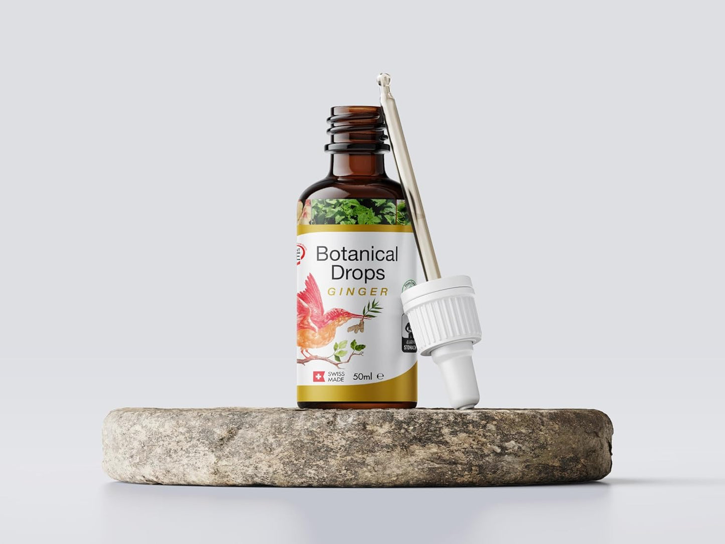 Organic Ginger and Digestive Enzyme Drops for Wellness, Immune Support, and Inflammation Relief