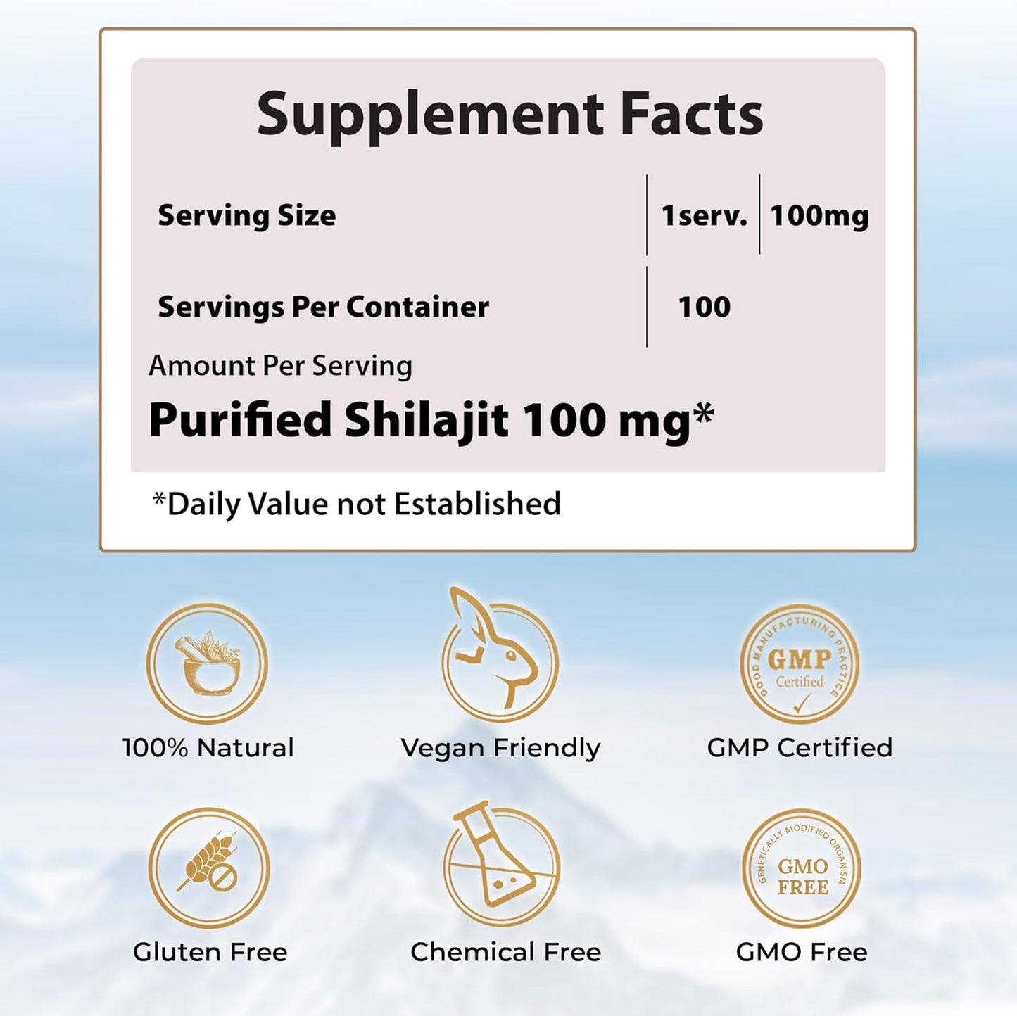 Organic Gold Grade Himalayan Shilajit Resin 10g (1 Pack) - Rich in 85+ Trace Minerals and Fulvic Acid - Promotes Vitality and Wellness for Men and Women