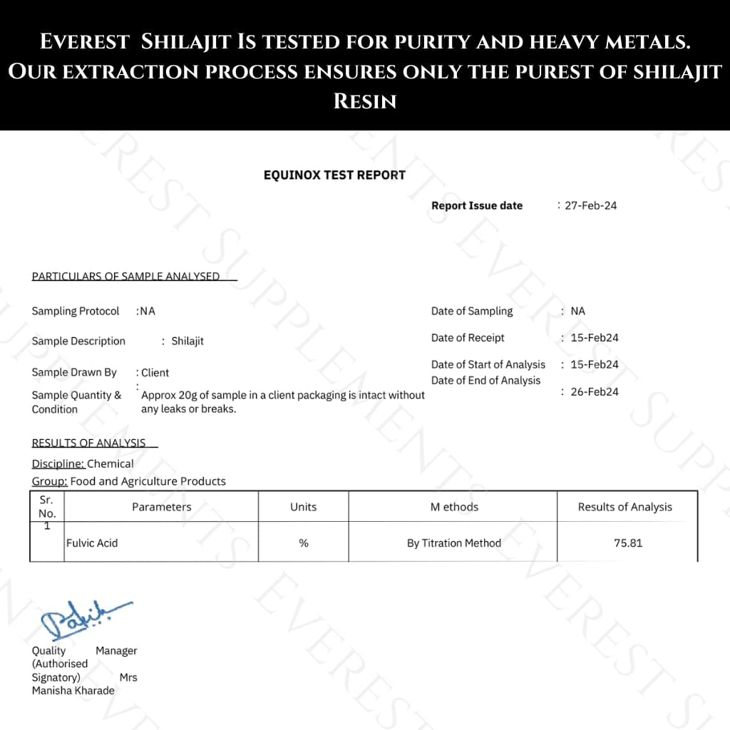 Organic Gold Grade Shilajit Resin for Men - 500mg Maximum Potency - 85 Trace Minerals - Energy & Immune Support - 30g