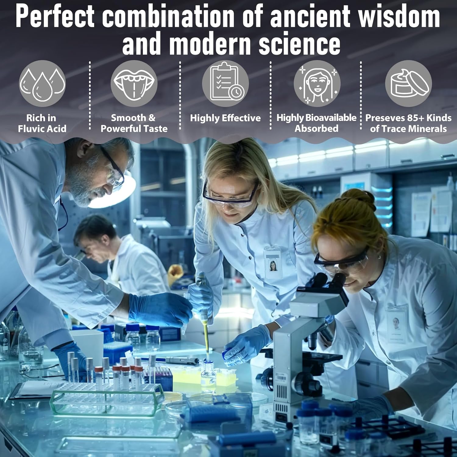 Organic Gold Grade Shilajit Resin with Ayurvedic Herbs - High Potency Energy & Immunity Booster, 30g