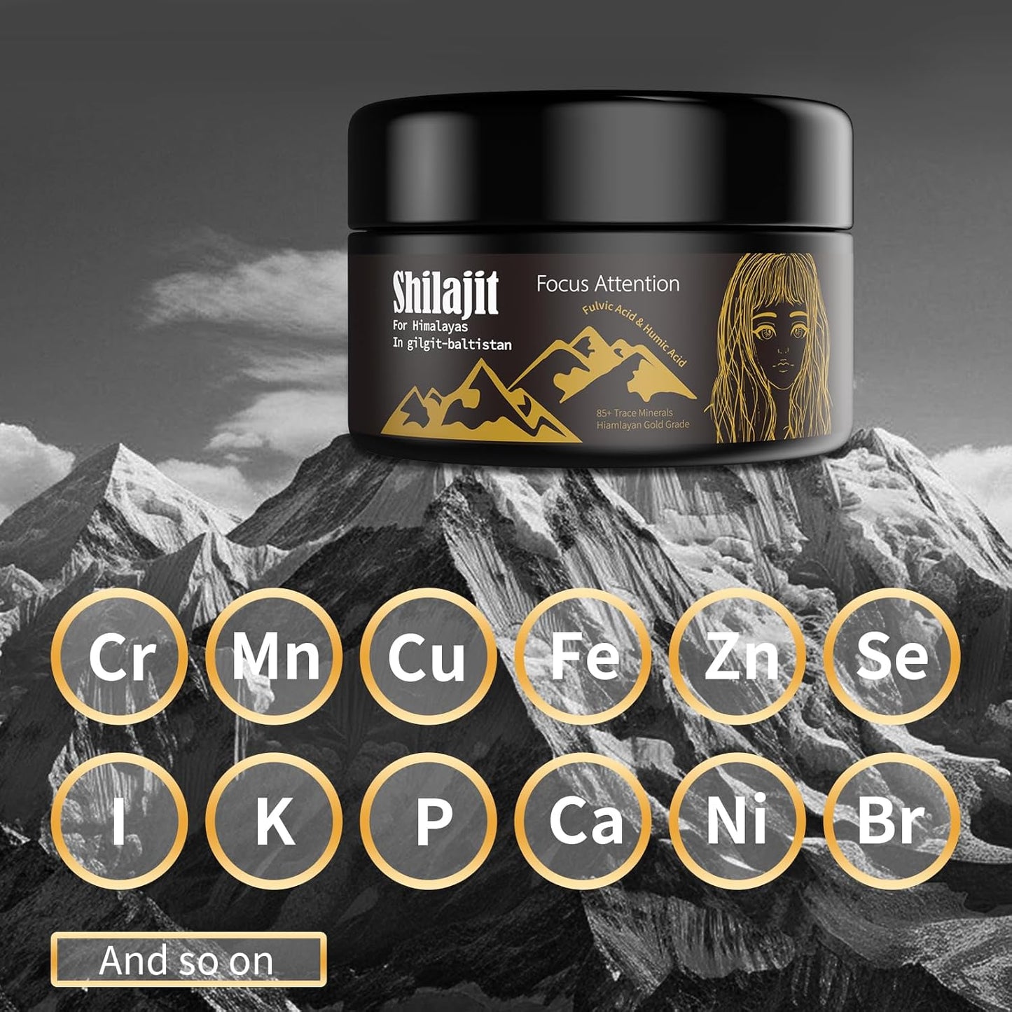 Organic Gold Grade Shilajit Resin with Fulvic Acid for Energy and Immunity - 2 Pack, Men and Women, Pure Himalayan Resin with 85+ Trace Minerals