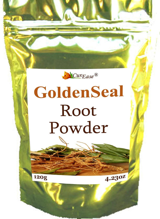 Organic Goldenseal Root Powder - 4.2 oz (240 Servings) - CurEase