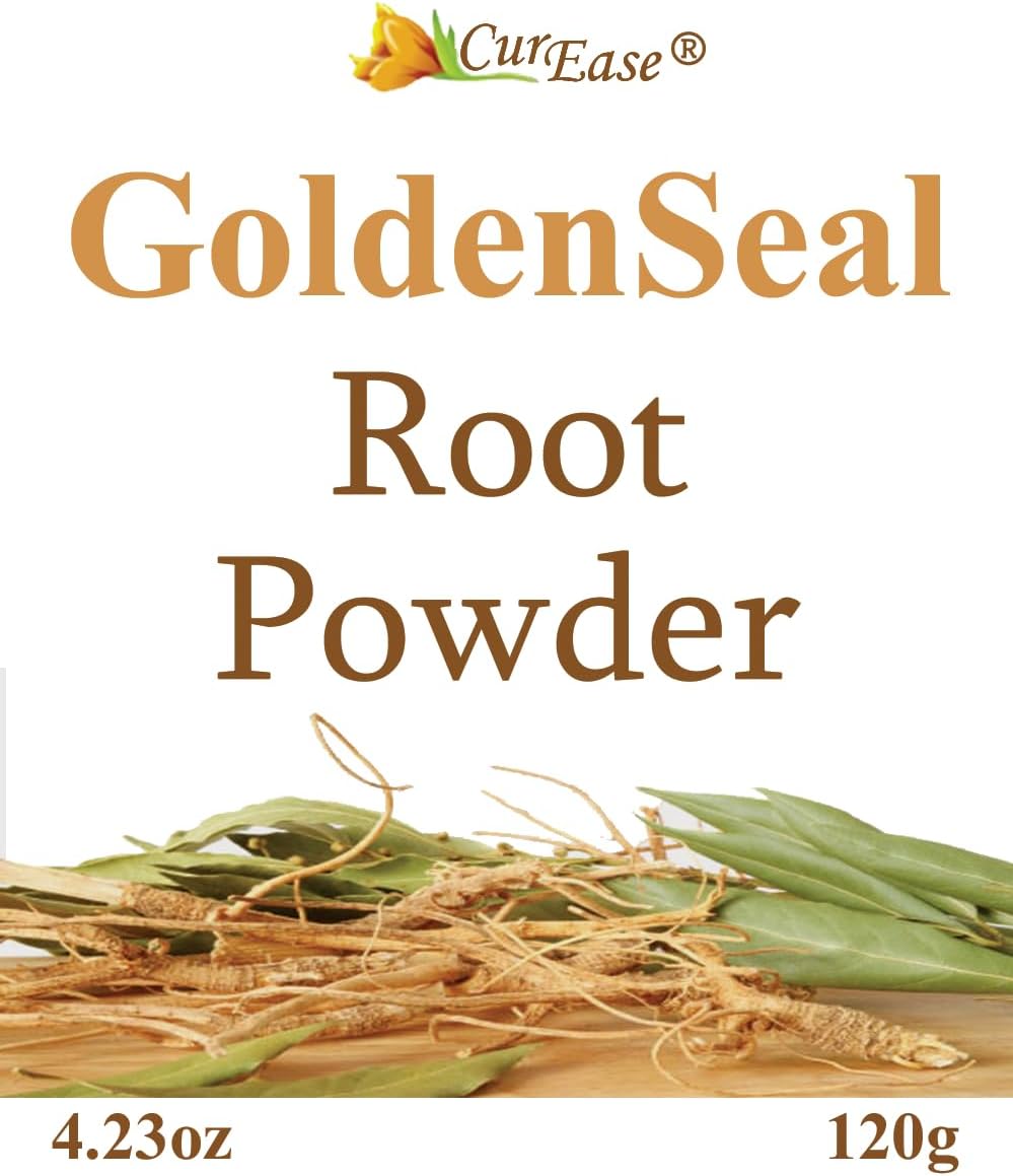 Organic Goldenseal Root Powder - 4.2 oz (240 Servings) - CurEase