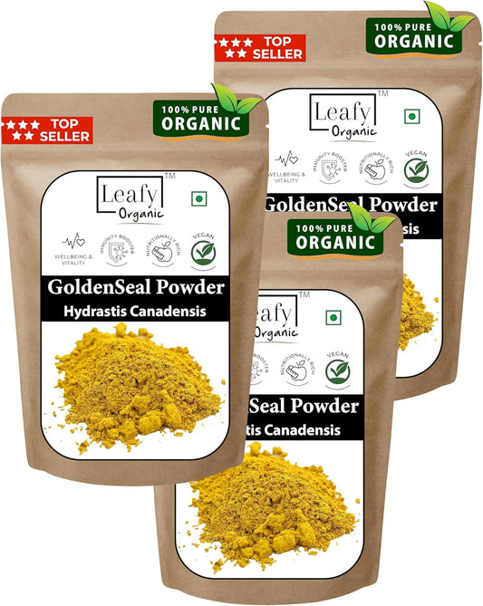 Organic Goldenseal Root Powder Supplement - 10.5 oz (300g) Pure and Natural Herbal Powder