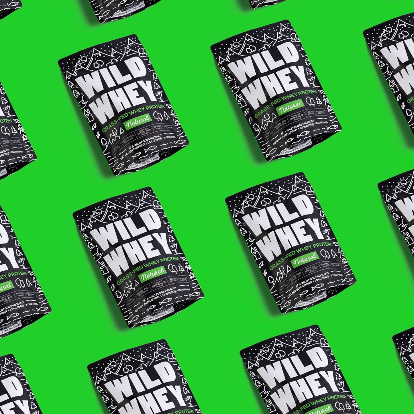 Organic Grass-Fed Whey Protein Powder, Cold-Processed, Non-Denatured, Low Carb, Keto, Paleo, GMO-Free, Gluten-Free, 480g Protein (1.32 lbs) - U.S.A Made