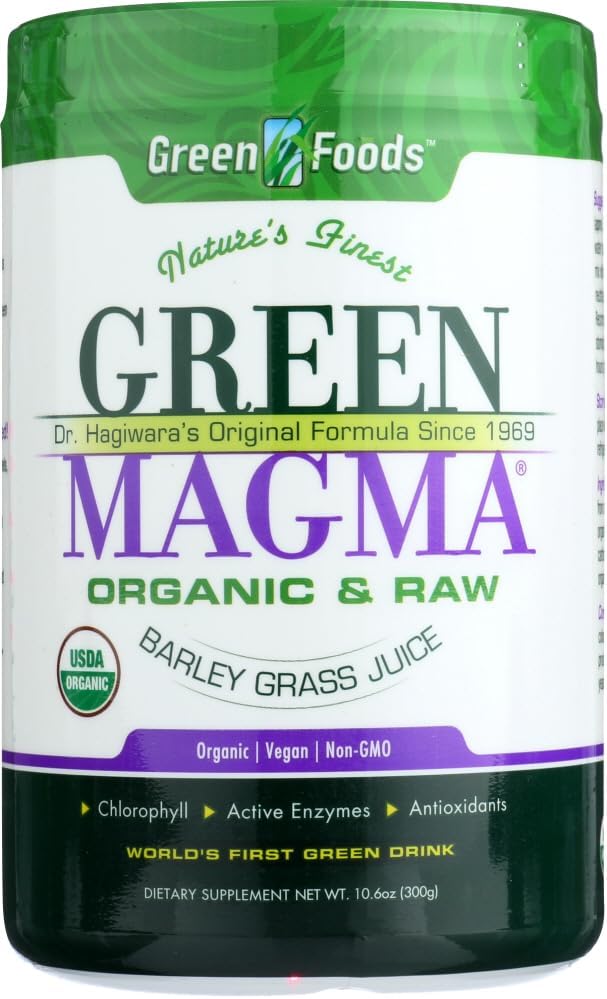 Organic Green Magma Green Foods Powder - 10.6 oz (USDA Certified)