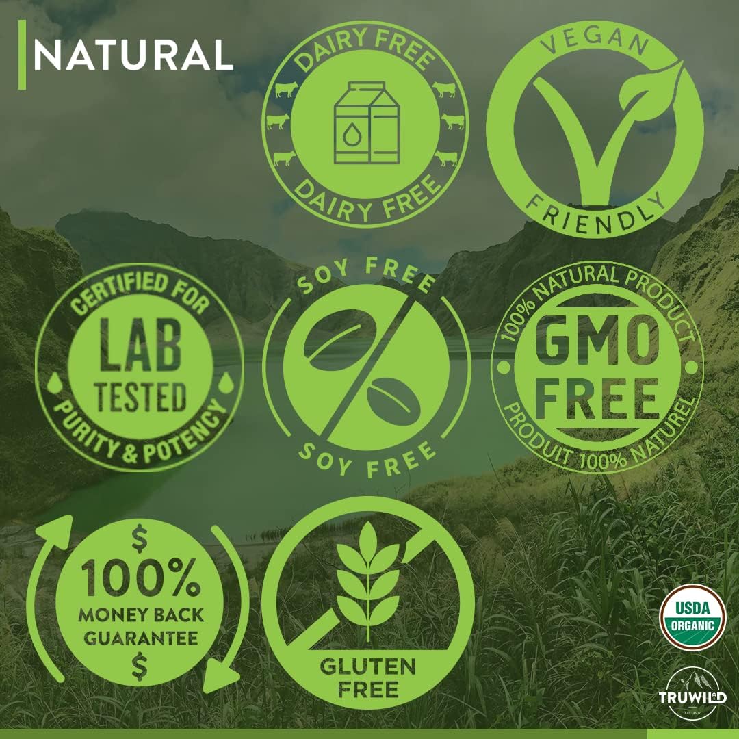 Organic Green Superfood Juice Powder with 22+ Antioxidants & Nutrients for Immune Health, Stress Relief, Digestion - 30 Servings (Cucumber Mint)
