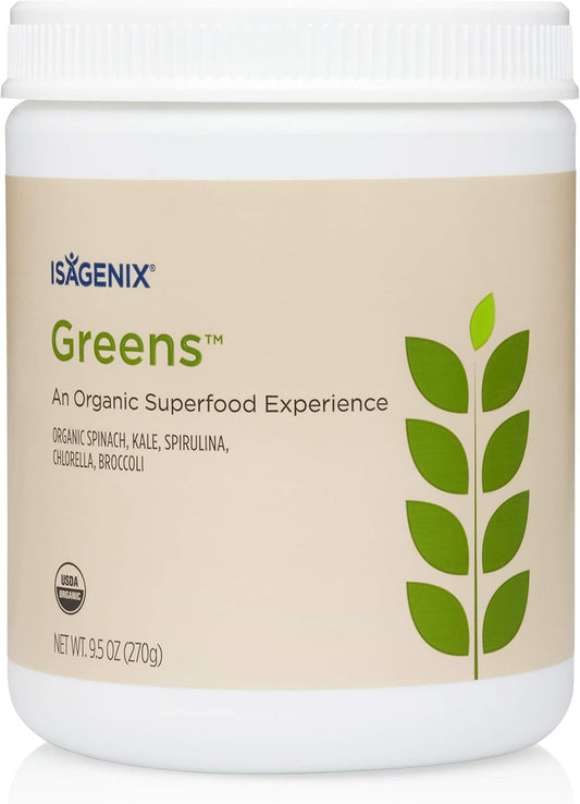 Organic Greens Superfood Drink Mix with Phytonutrients - 270 Grams (30 Servings) for Diet Support