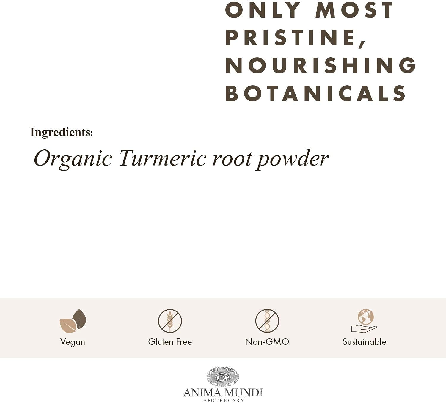 Organic Heirloom Turmeric Root Powder for Skin, Muscles & Joints - Golden Turmeric Extract (4oz)