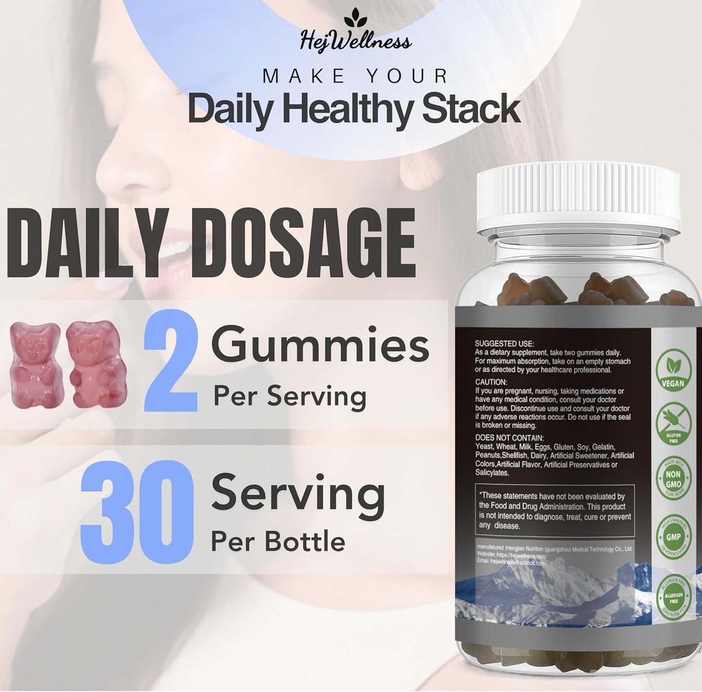 Organic Hejwellness Shilajit Gummies - 600mg with 85+ Trace Minerals, Fulvic Acid & Phytonutrients - Strawberry Flavor - Energy & Immune Support - 60 Gummies