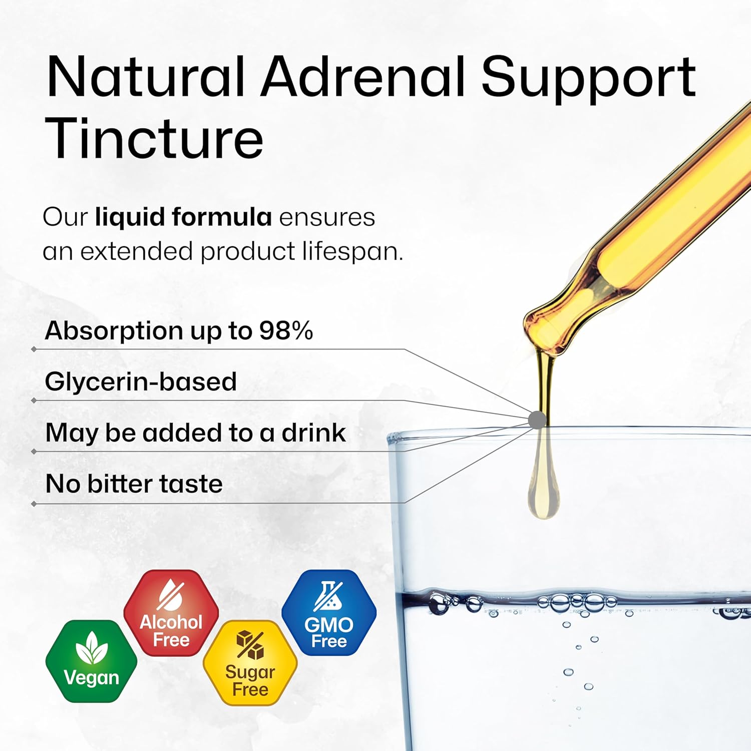 Organic Herbal Adrenal Support & Mushroom Tincture Combo - 4 Fl. Oz. Each