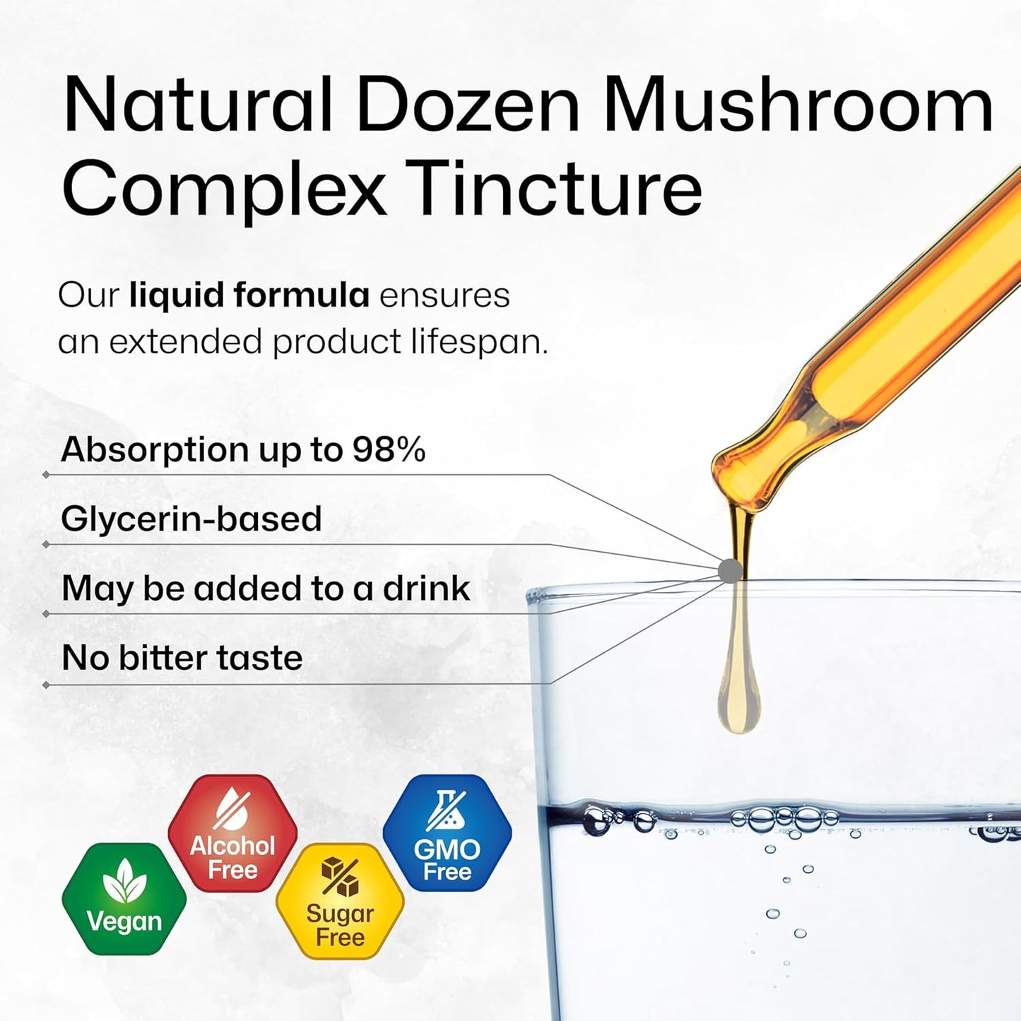 Organic Herbal Adrenal Support & Mushroom Tincture Combo - 4 Fl. Oz. Each
