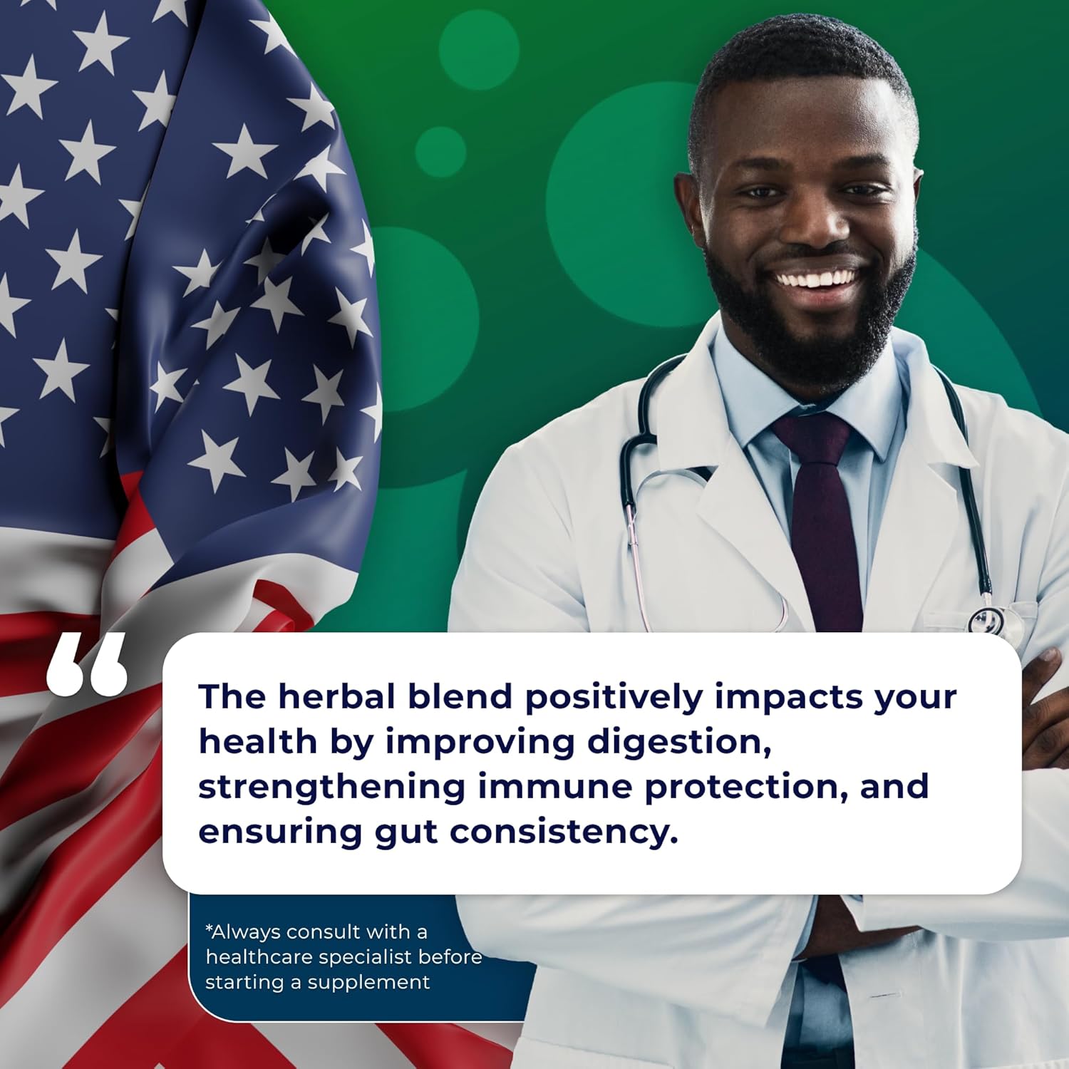 Organic Herbal Intestinal Support Supplement - Promotes Digestive Health, Gut Balance, and Immune Boost - Colon Cleanse Complex for Men and Women - 60 Capsules