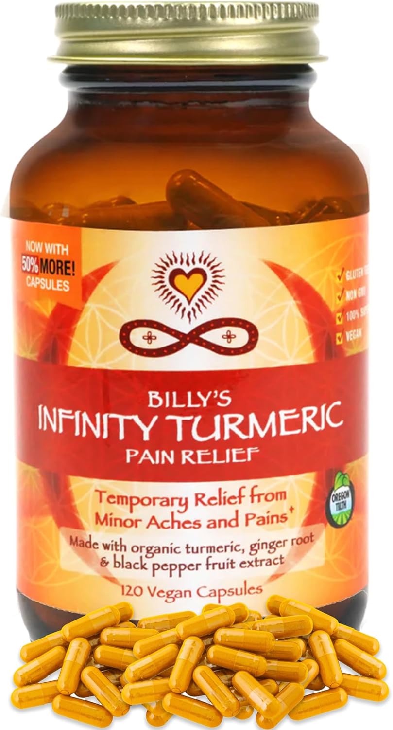 Organic High Potency Turmeric Capsules with Black Pepper and Ginger - Vegan & Gluten Free Supplementation