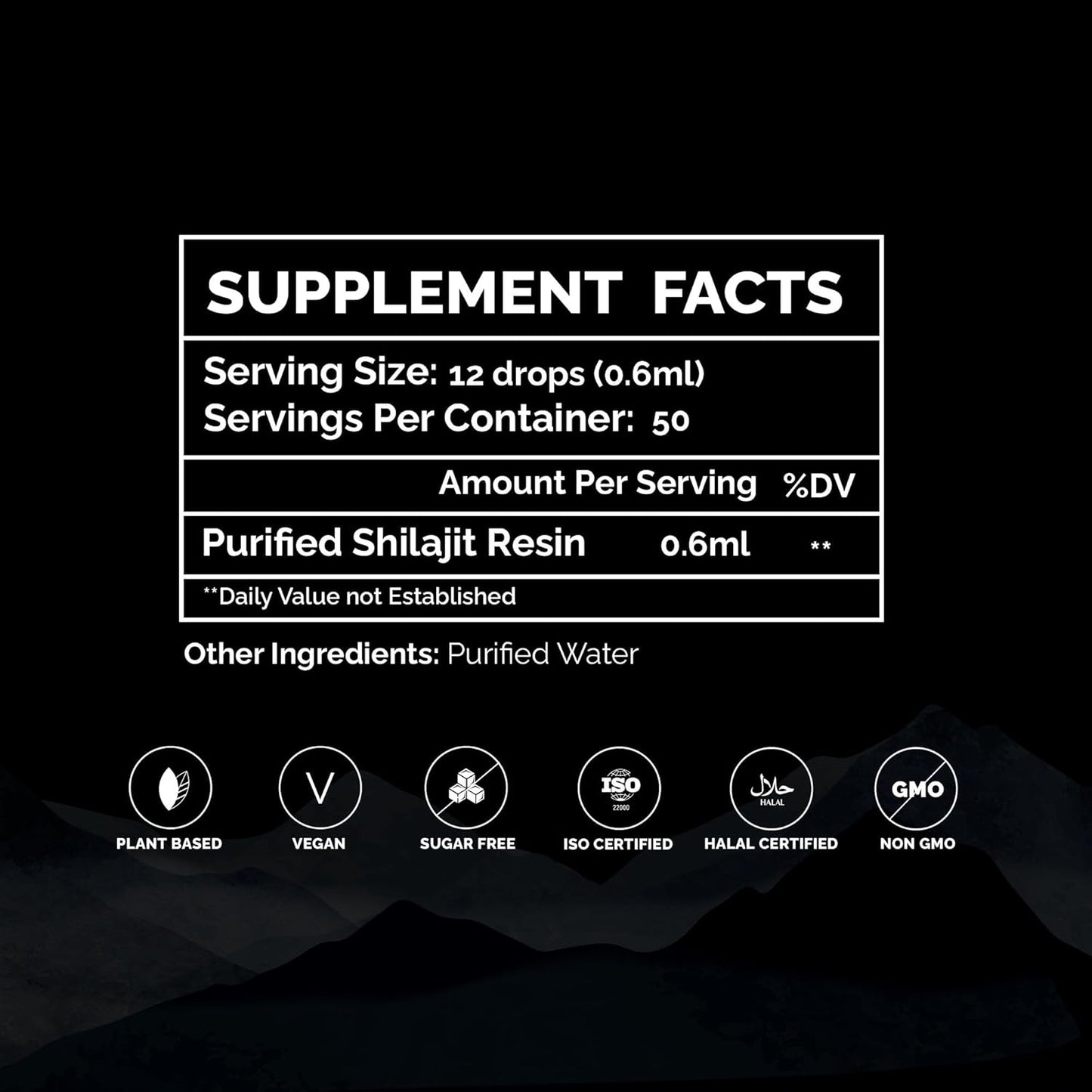 Organic Himalayan Shilajit Drops for Detox, Energy & Immune Support - 100% Natural Liquid with Fulvic Acid & Trace Minerals - 30ml