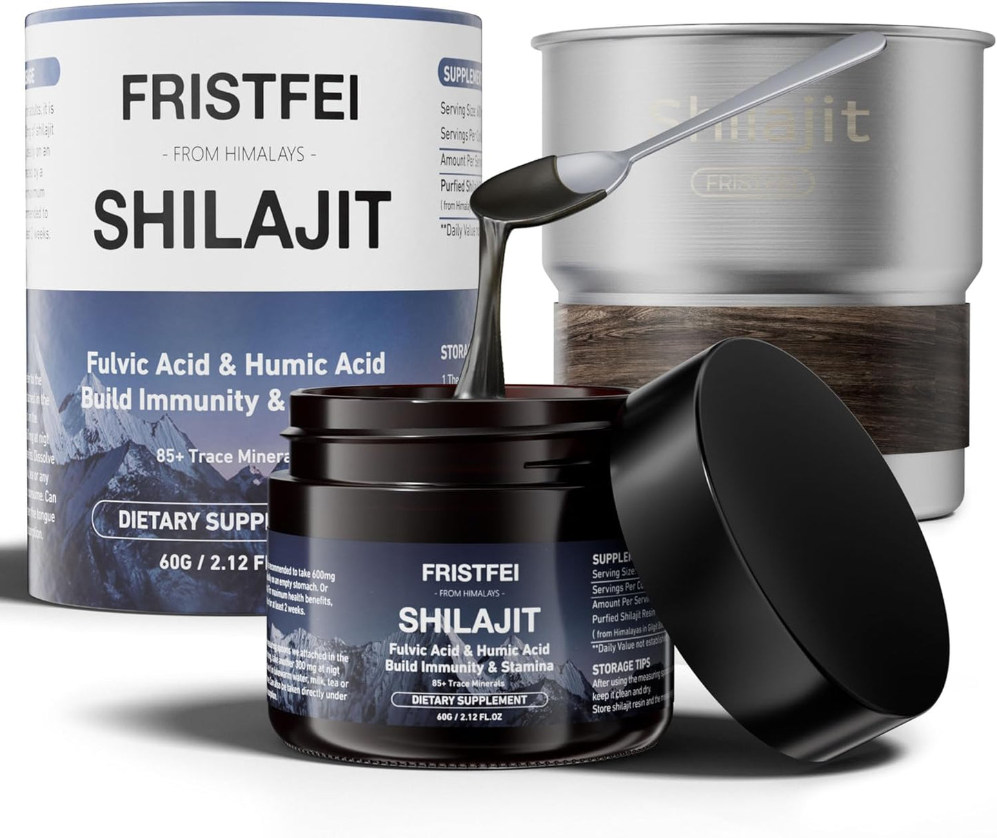 Organic Himalayan Shilajit Resin - 100% Pure for Men & Women | Rich in Fulvic Acid & 85+ Trace Minerals | Shilajit Pure Himalayan Organic Extract