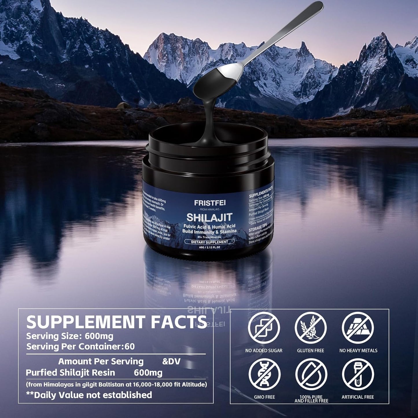 Organic Himalayan Shilajit Resin - 100% Pure for Men & Women | Rich in Fulvic Acid & 85+ Trace Minerals | Shilajit Pure Himalayan Organic Extract
