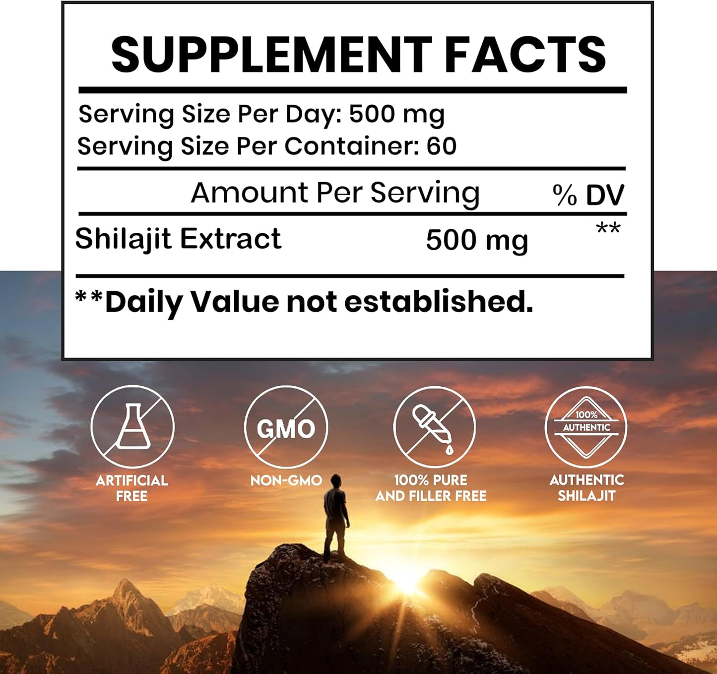 Organic Himalayan Shilajit Resin 10g | High Potency 600mg | Pure Shilajit for Energy Boost | Men & Women