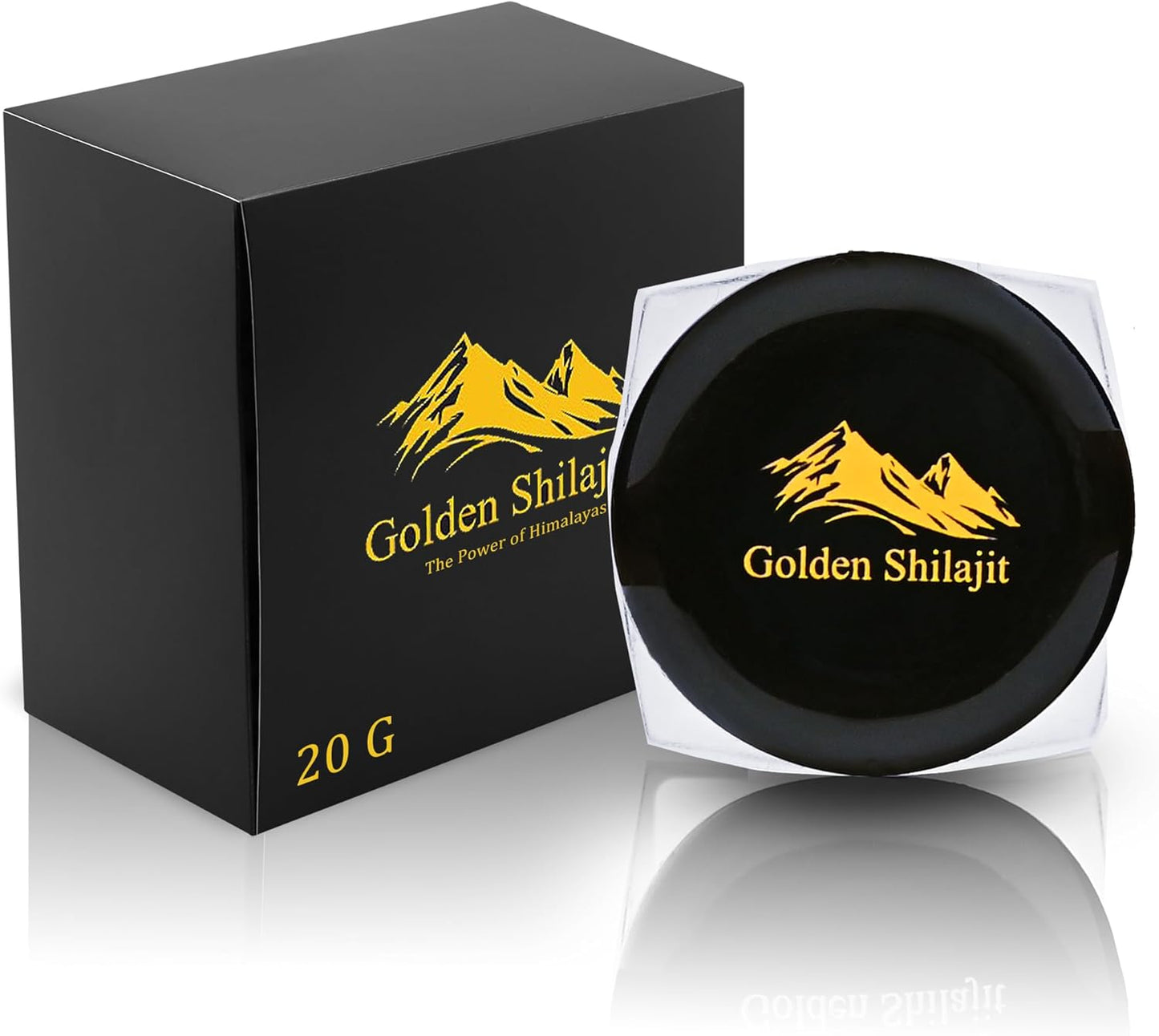 Organic Himalayan Shilajit Resin 20000mg - Pure Golden Grade Supplement for Women & Men - Rich in Fulvic Acid and Trace Minerals - 1 Pack