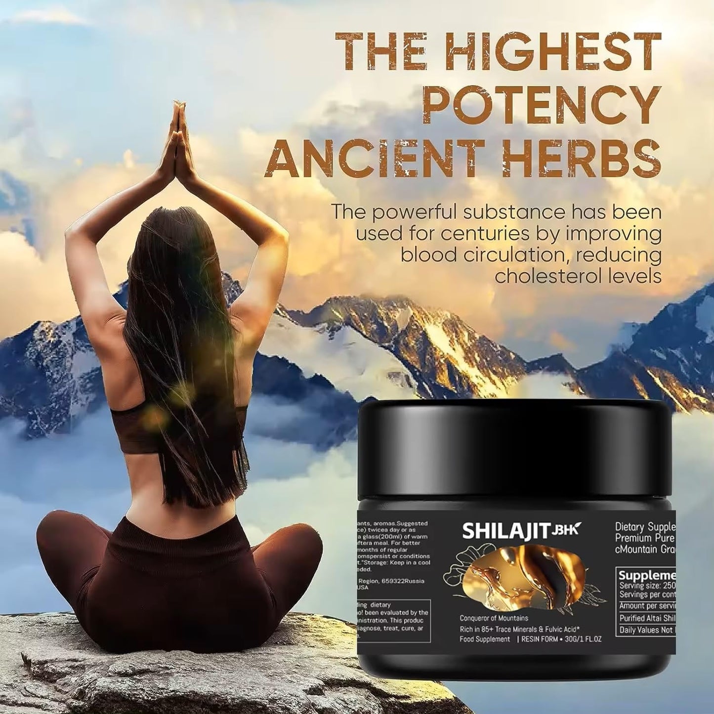 Organic Himalayan Shilajit Resin 50g - Premium Pure Source of Trace Minerals for Immune System Boost