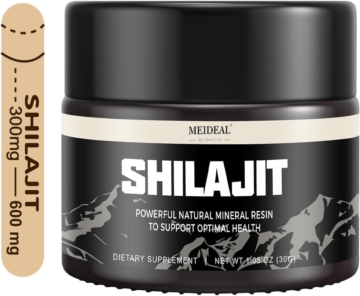 Organic Himalayan Shilajit Resin with Fulvic Acid & Trace Minerals, Ayurvedic Energy & Immune Support, 30g