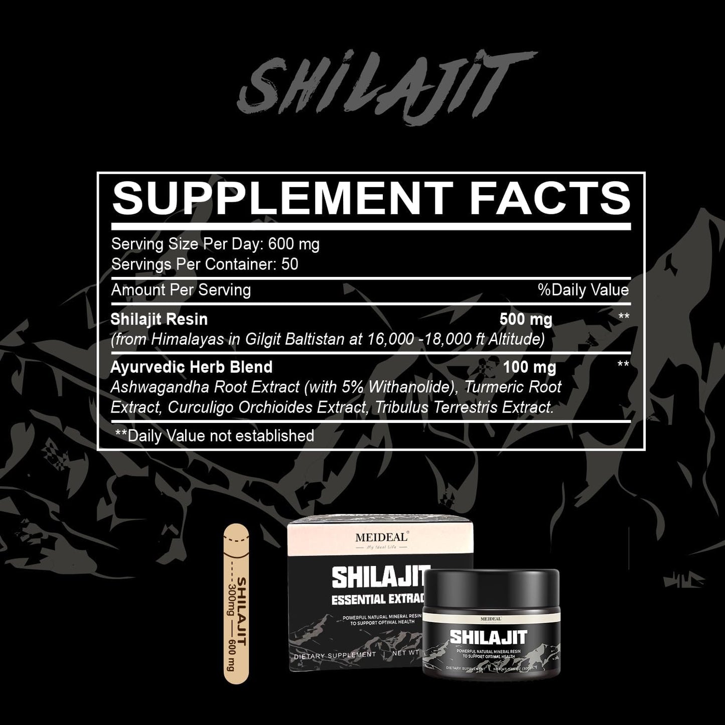Organic Himalayan Shilajit Resin with Fulvic Acid & Trace Minerals, Ayurvedic Energy & Immune Support, 30g