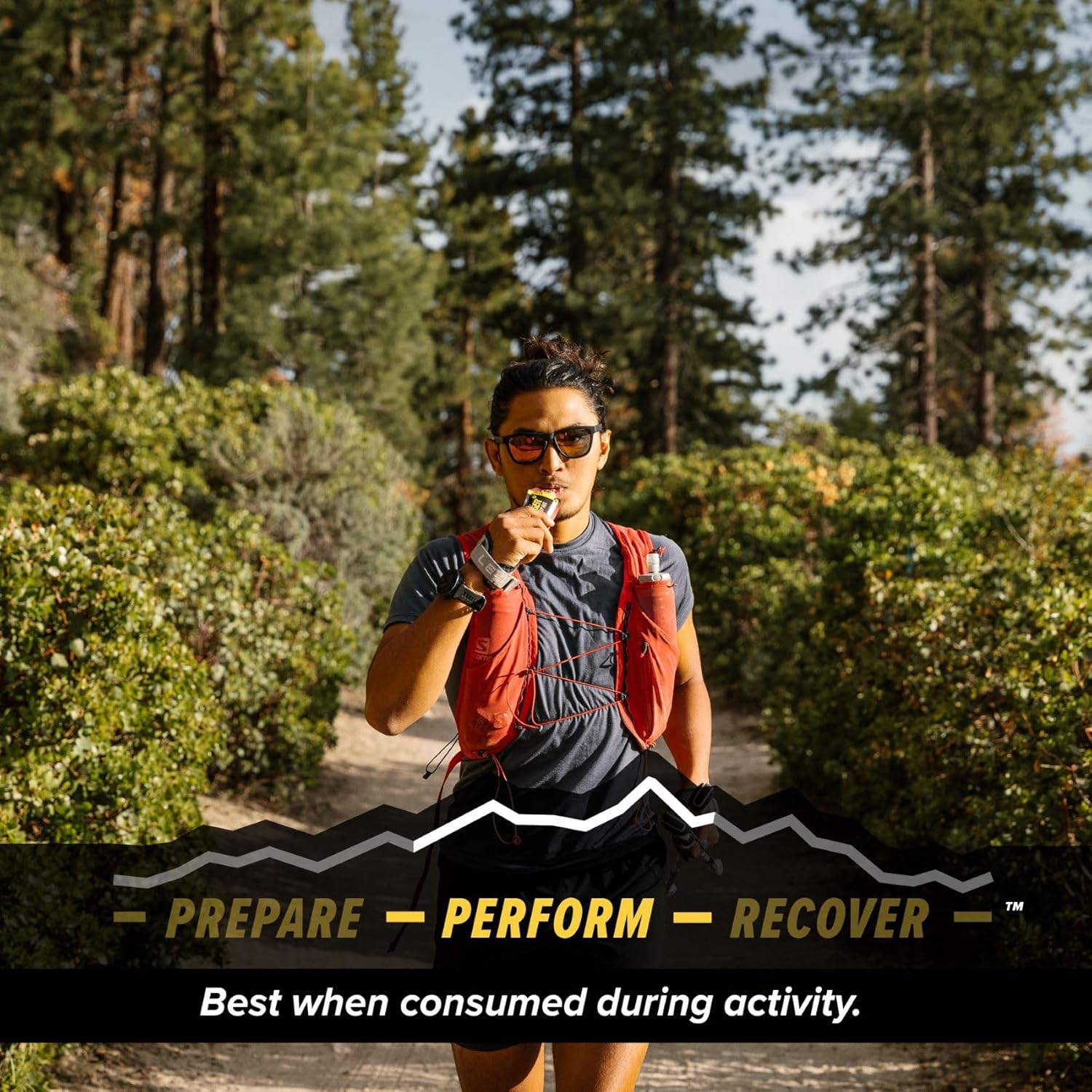 Organic Honey Caffeinated Energy Gel - Strawberry Kiwi Flavor | Gluten-Free | Sports Nutrition for Exercise, Running, and Performance | 24 Pack for Home and Gym