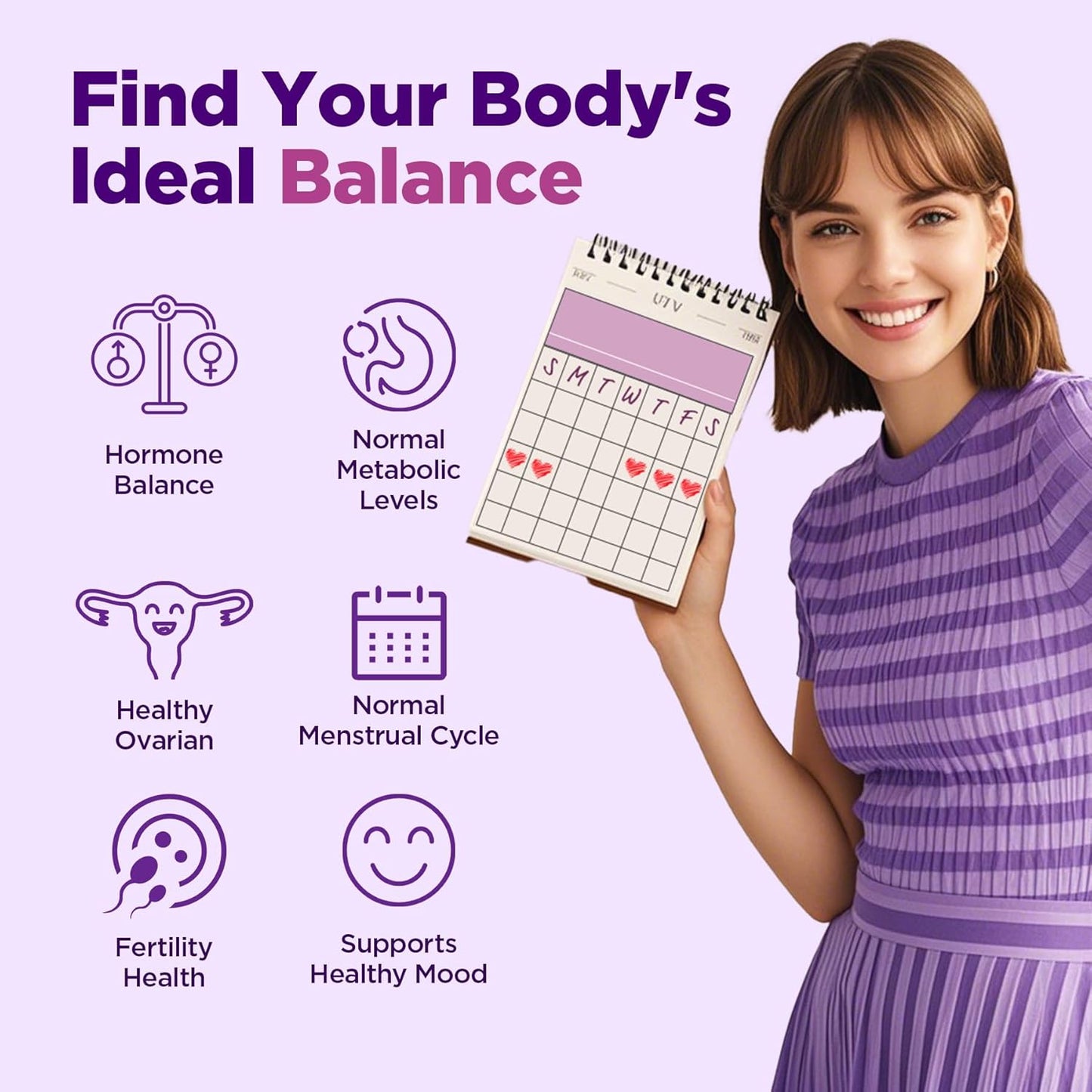 Organic Hormone Balance Tea for Fertility Enhancement, PCOS Management & Hormonal Acne - 10 Tea Bags for Women's Health - BoostGo Australia