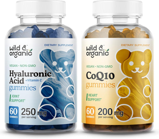 Organic Hyaluronic Acid and CoQ10 Gummies for Natural Beauty and Heart Health