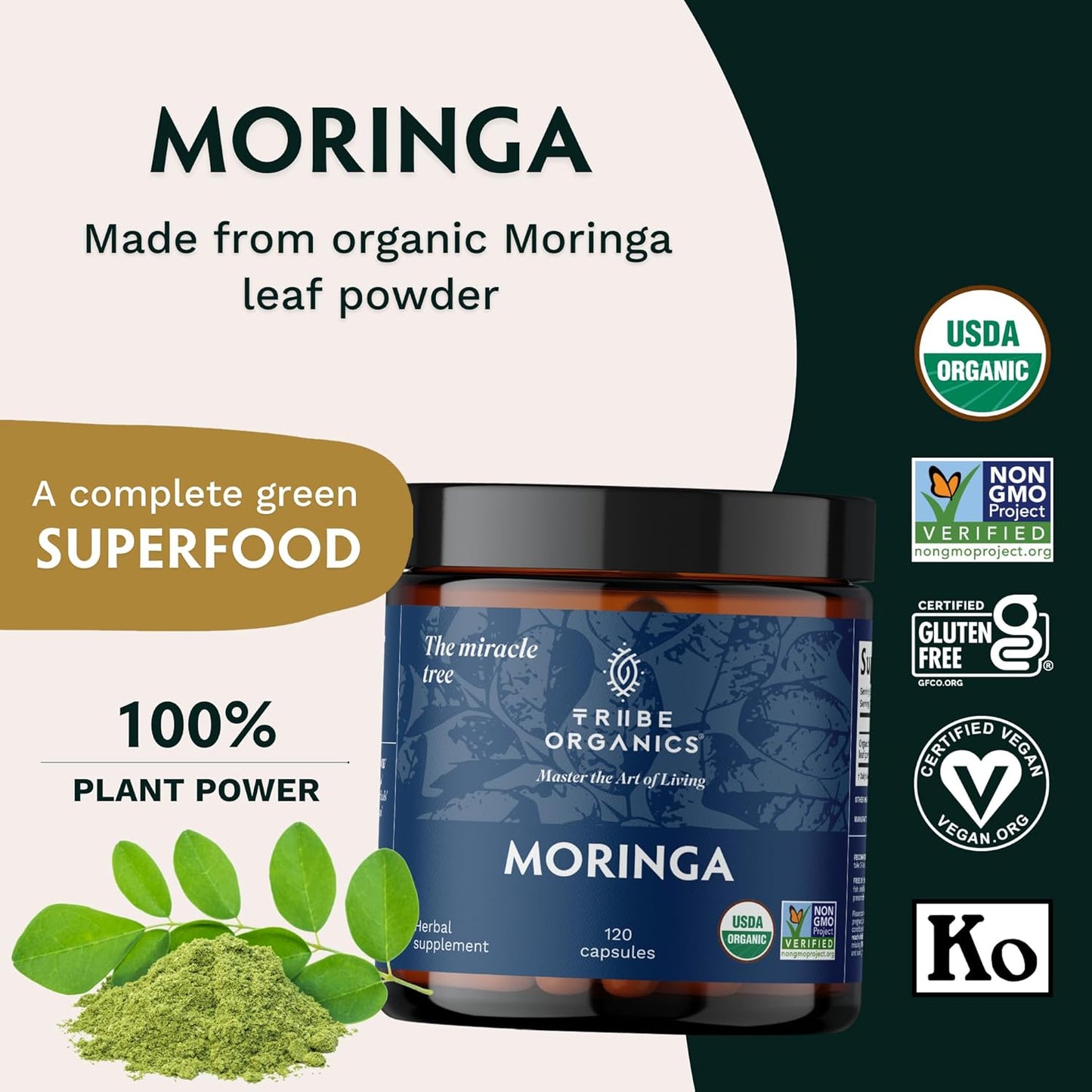 Organic Immunity Support Trio: Turmeric, Boswellia, Moringa - Revitalize Liver, Digestive System - Detox & Wellness Boost