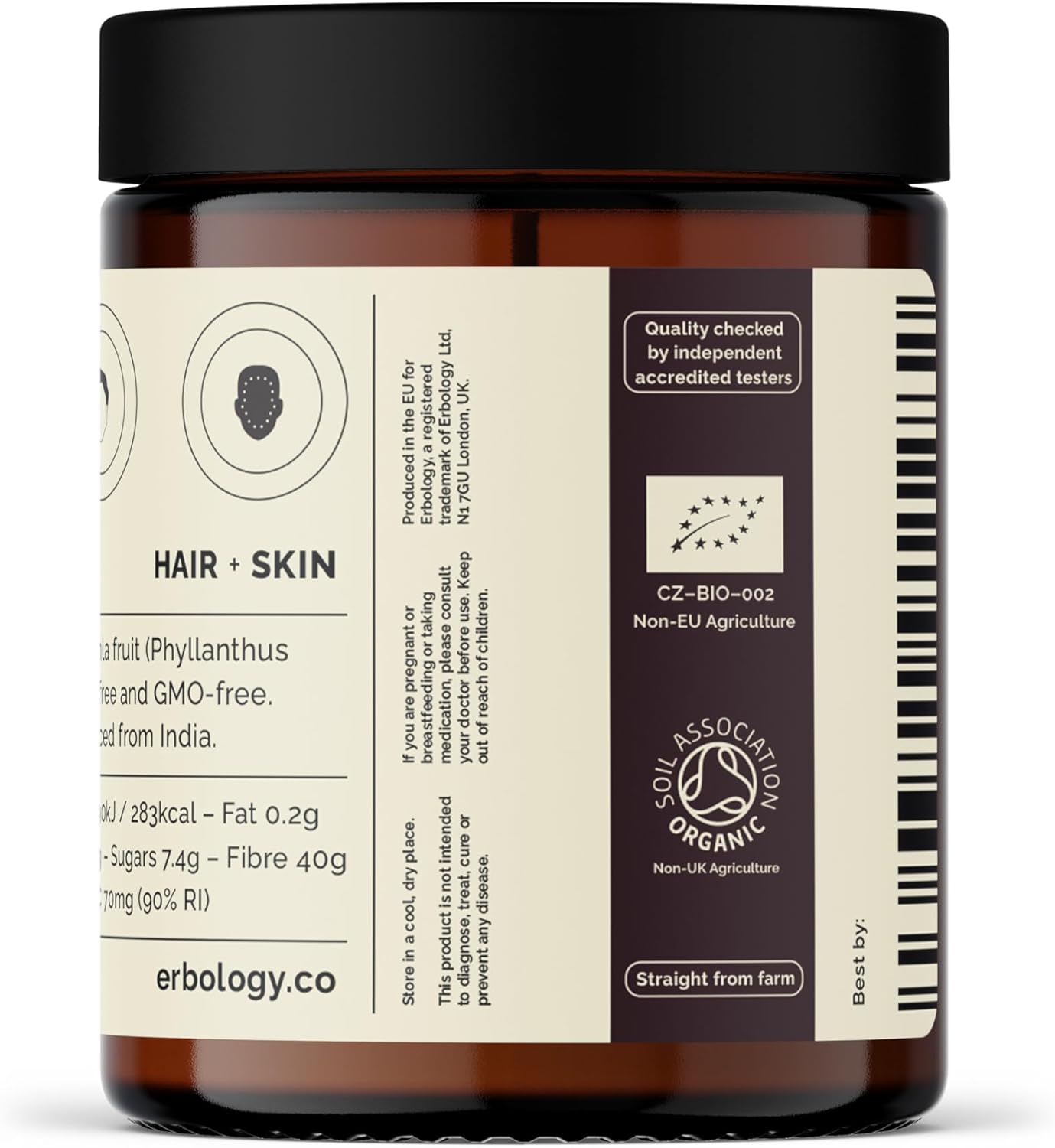 Organic Indian Gooseberry Amla Powder 10.6 oz - Immunity Boost - Hair & Skin Health - High Vitamin C - Farm Fresh from India - Raw, Vegan, Gluten-Free - Non-GMO