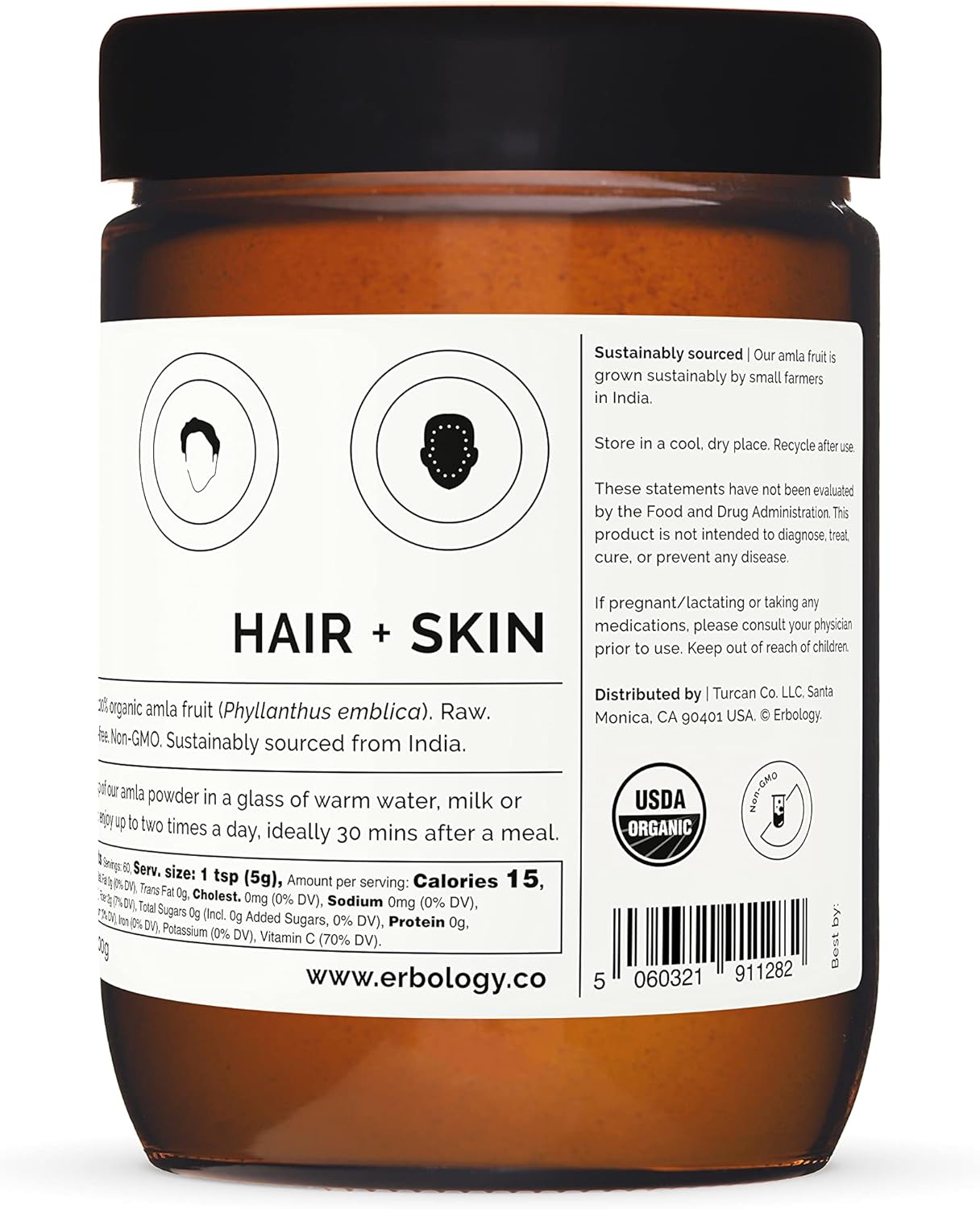 Organic Indian Gooseberry Amla Powder 10.6 oz - Immunity Boost - Hair & Skin Health - High Vitamin C - Farm Fresh from India - Raw, Vegan, Gluten-Free - Non-GMO
