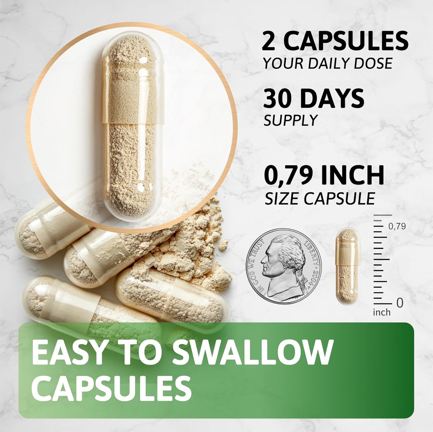 Organic Irish Sea Moss Capsules with Black Seed Oil, Ashwagandha, Turmeric, Bladderwrack, Burdock, Vitamin C & D3 - 1000-3000mg