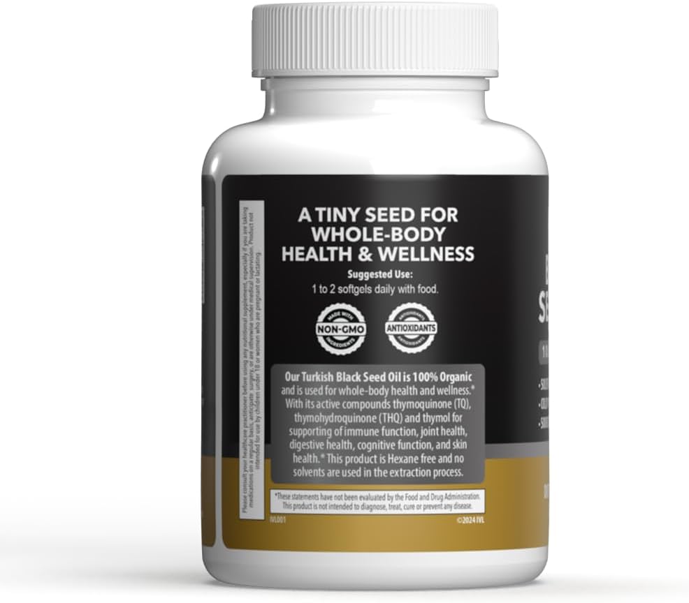 Organic IVL Black Seed Oil for Natural Health Benefits