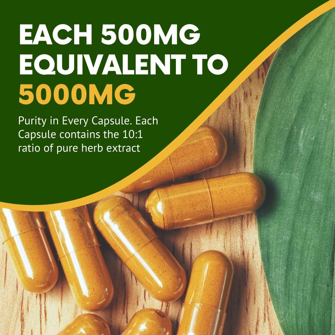 Organic Kali Haldi Liver Cleanse Supplement with Turmeric and Black Pepper - 60 Veg Capsules - Made in USA