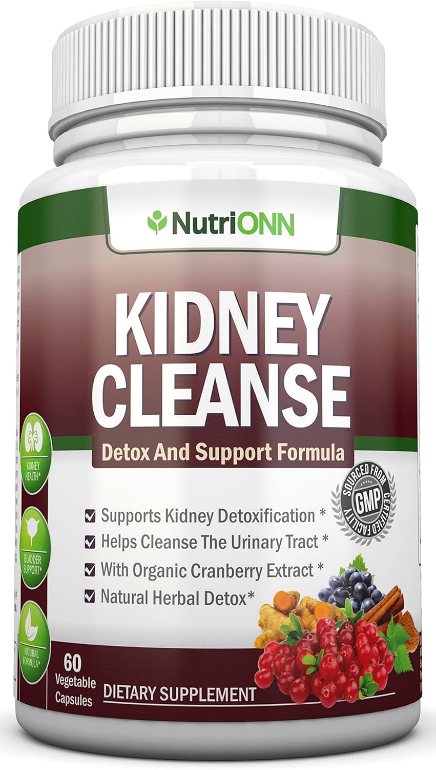 Organic Kidney Cleanse Supplement - Herbal Detox for Urinary Tract & Bladder - Natural Formula with Cranberry, Astragalus, Turmeric & More - BoostGo Australia