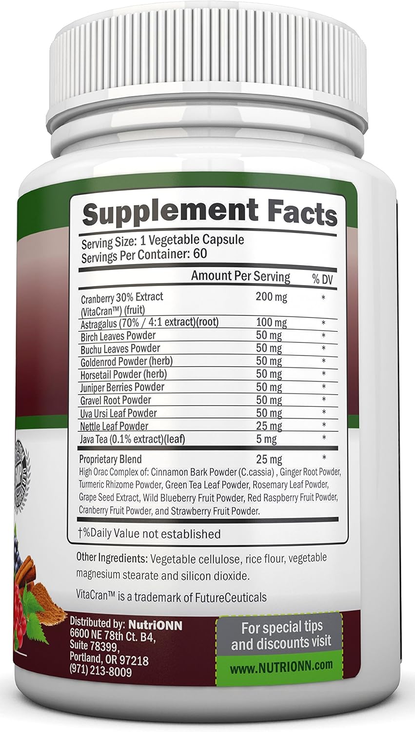 Organic Kidney Cleanse Supplement - Herbal Detox for Urinary Tract & Bladder - Natural Formula with Cranberry, Astragalus, Turmeric & More - BoostGo Australia