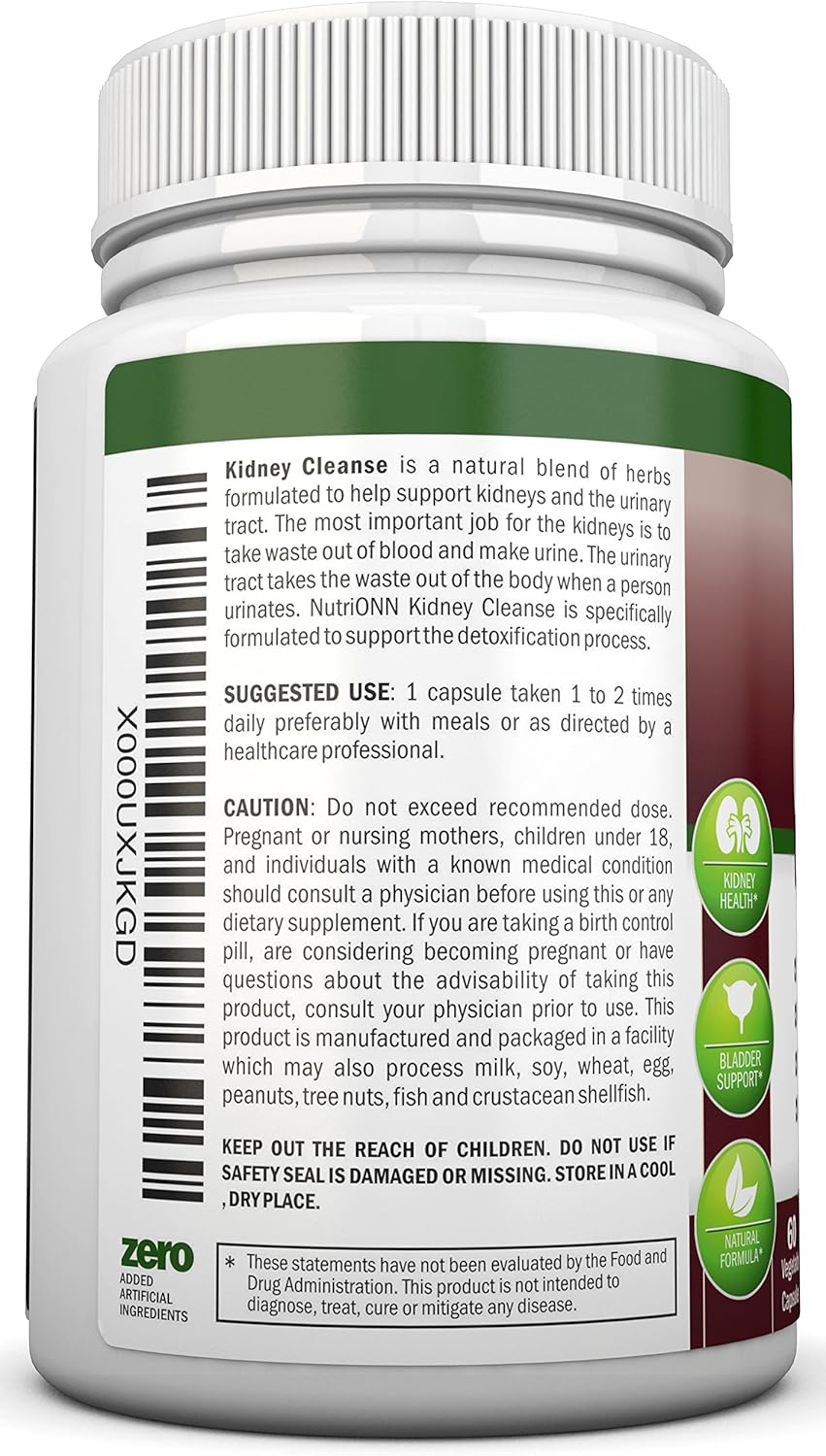 Organic Kidney Cleanse Supplement - Herbal Detox for Urinary Tract & Bladder - Natural Formula with Cranberry, Astragalus, Turmeric & More - BoostGo Australia