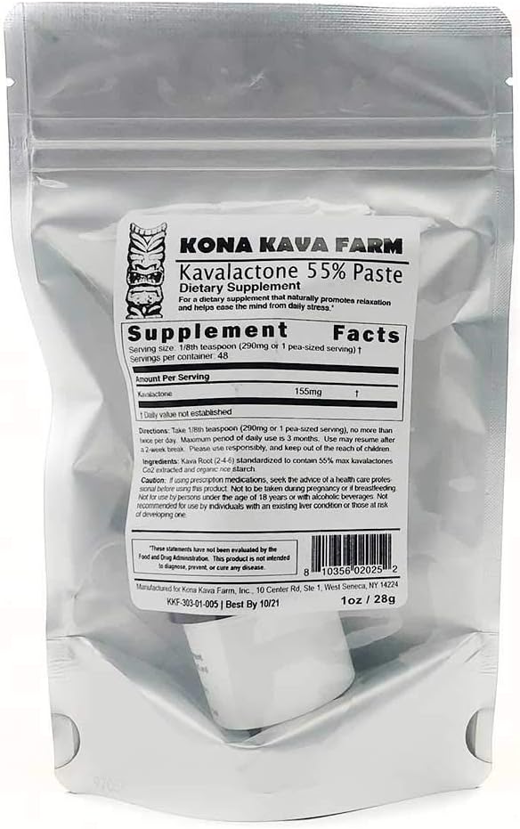 Organic Kona Kava Farm Full Spectrum 55% Kavalactone Paste - 1 oz