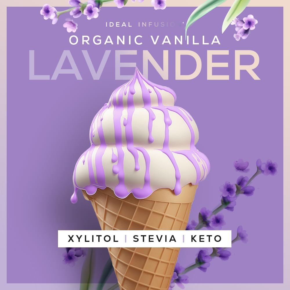 Organic Lavender Vanilla Biotin Liquid Spray - 5000mcg Hair Growth Vitamin for Thickness and Volume - Skin & Nail Health - Keto & Vegan - Ideal Infusion B-Bomb