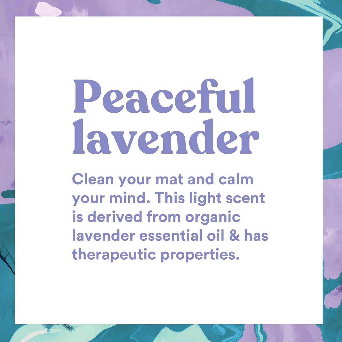 Organic Lavender Yoga Mat Cleaner Spray with Microfiber Towel - 4 fl oz, Deep-Cleansing for Fitness Gear, No Residue