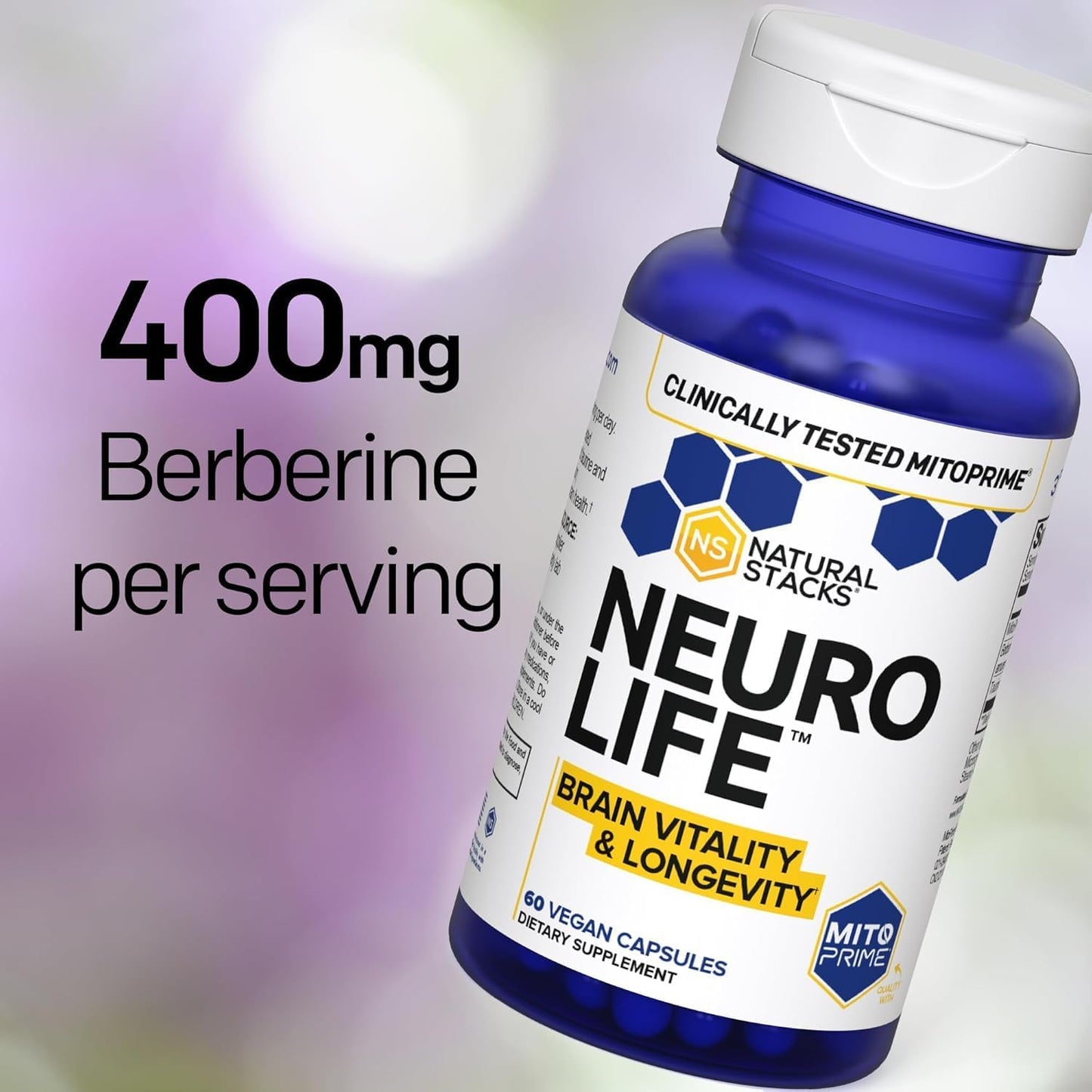 Organic Lions Mane and Mushroom NeuroLife Supplement Bundle - Enhances Memory, Energy & Longevity - 120 Capsules