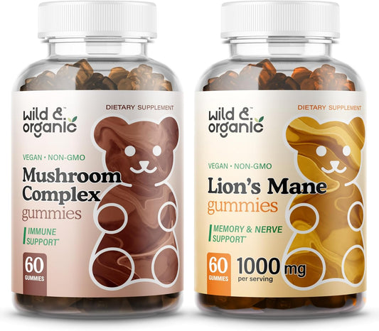 Organic Lion's Mane and Wild Mushroom Gummies - Natural Supplement for Health - BoostGo Australia