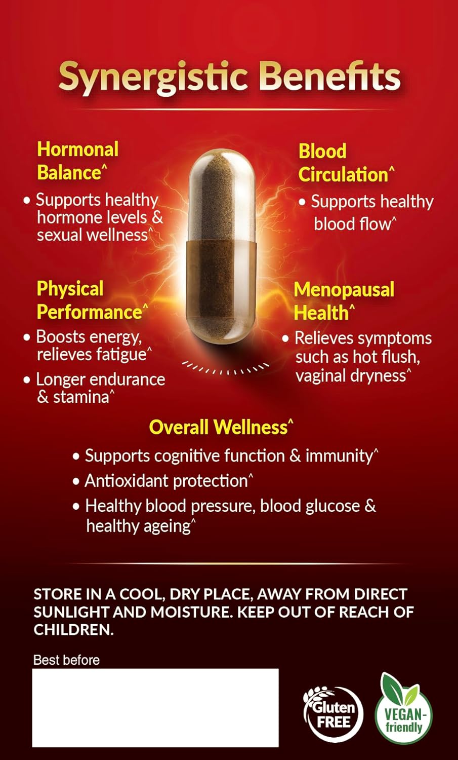 Organic MacaMaxima Supplement for Energy and Reproductive Health - Men and Women, Tongkat Ali, Black Ginger, Zinc, Black Pepper - Non-GMO, Vegan Formula - BoostGo Australia