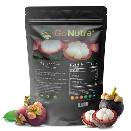 Organic Mangosteen Powder - Pure Superfood for Yogurts, Smoothies, and More, 1lb Non-GMO Vegan Powder from Mangosteen's Pericarp