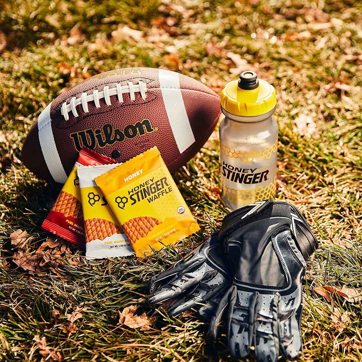 Organic Mini Honey Waffles for Energy & Performance | Sports Nutrition for Exercise | Pre & Post Workout Fuel | 5 Bags, 26.5 oz