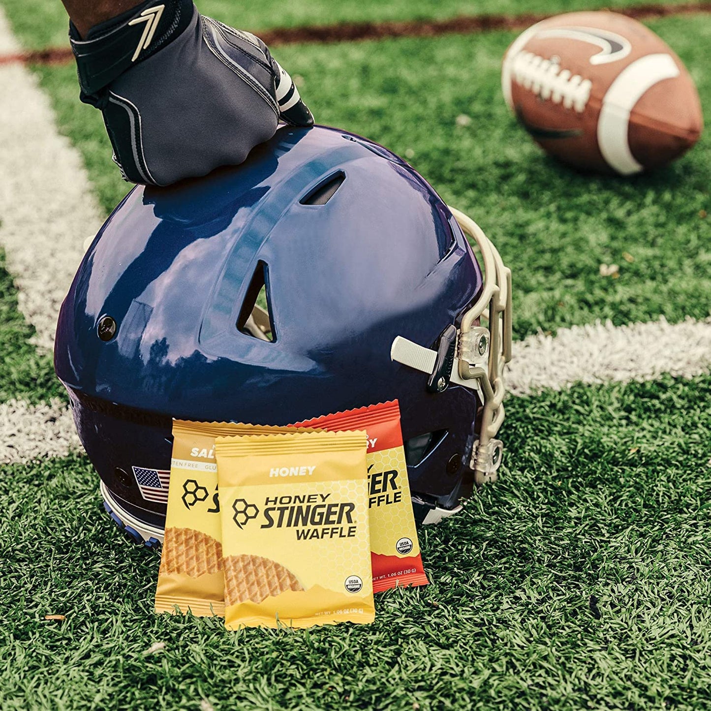 Organic Mini Honey Waffles for Energy & Performance | Sports Nutrition for Exercise | Pre & Post Workout Fuel | 5 Bags, 26.5 oz