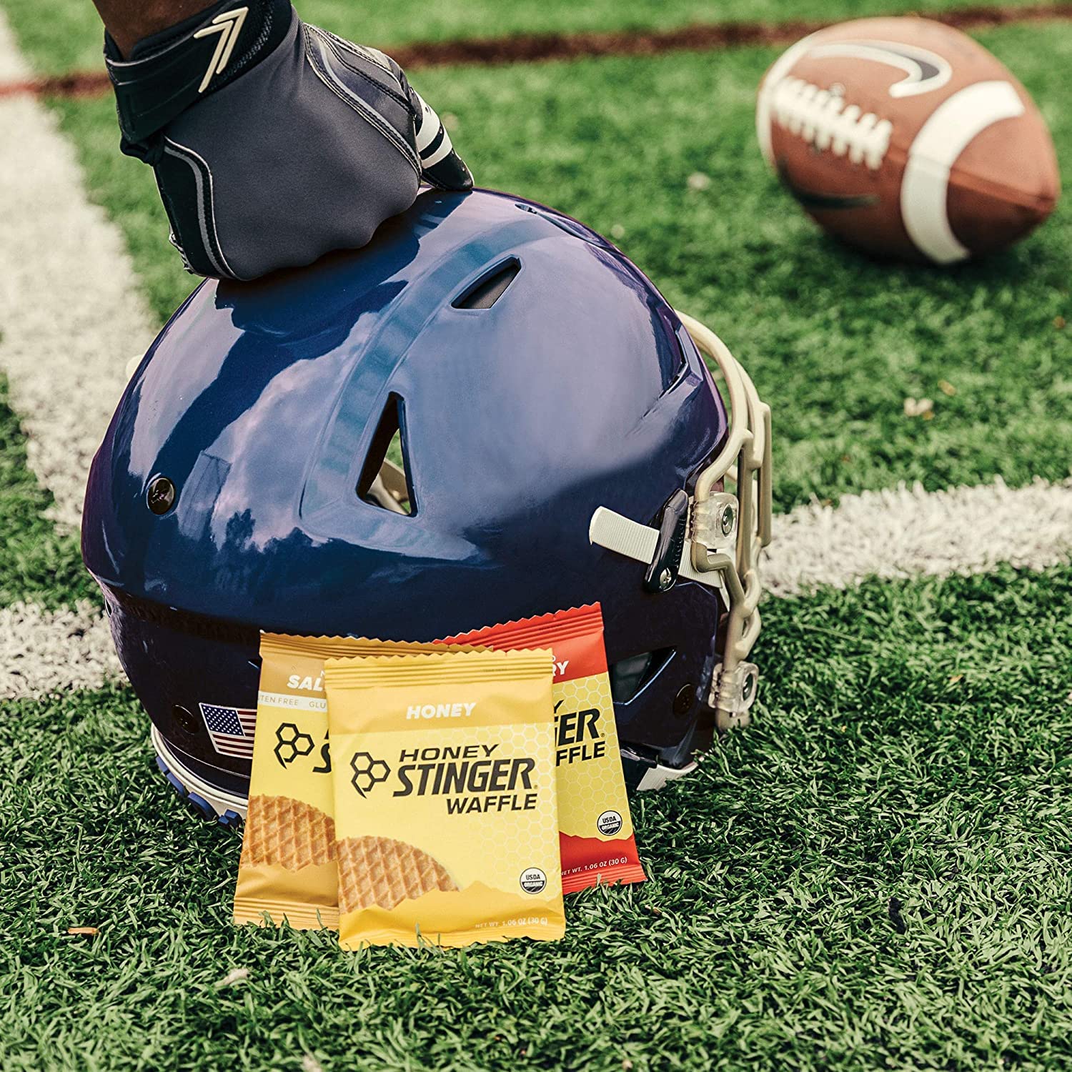 Organic Mini Honey Waffles for Energy & Performance | Sports Nutrition for Exercise | Pre & Post Workout Fuel | 5 Bags, 26.5 oz