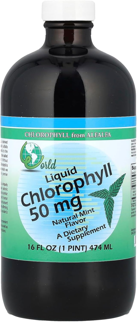 Organic Mint Chlorophyll Drops - 50MG World's Best Quality