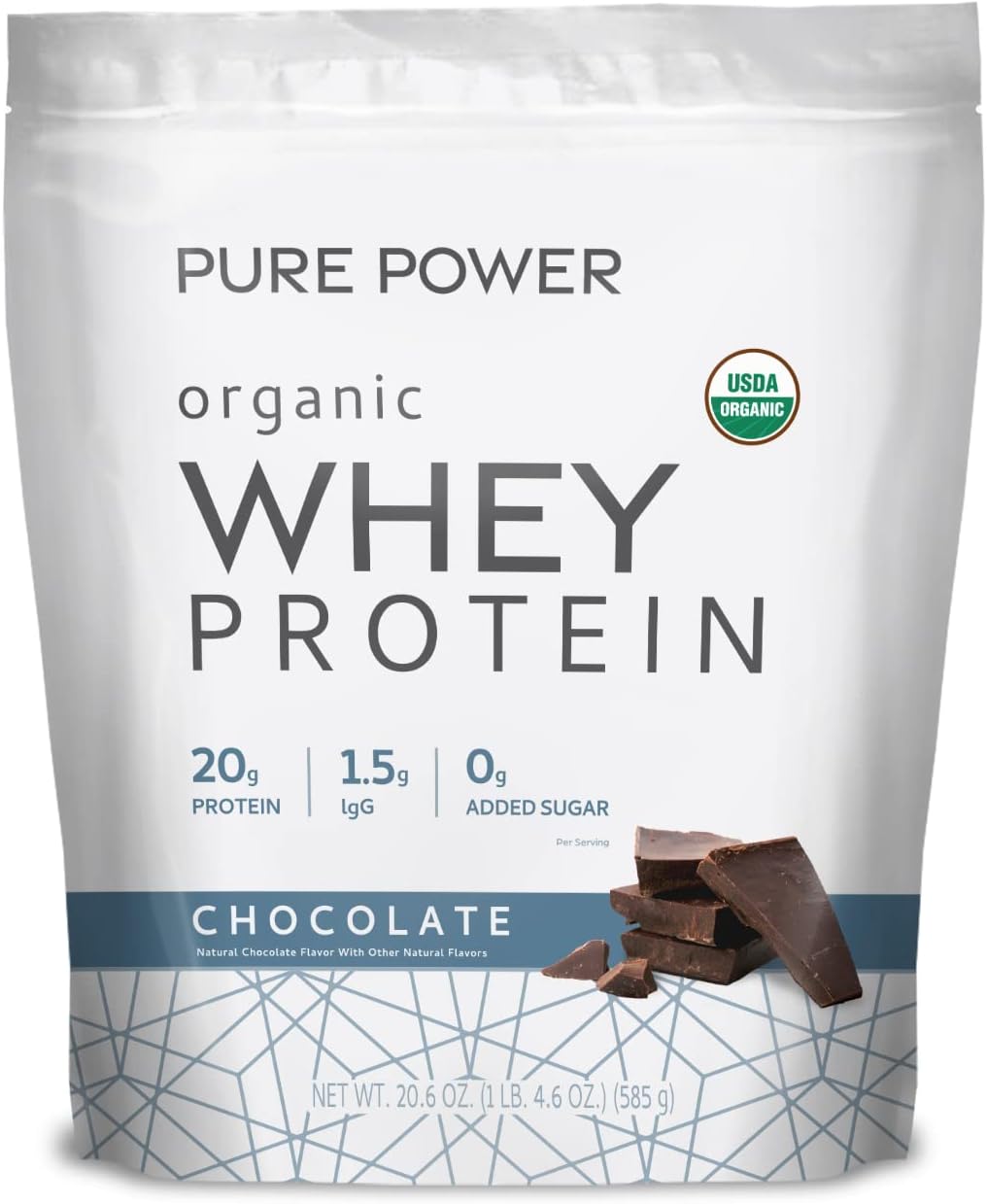 Organic Miracle Whey Chocolate Protein Powder by Dr. Mercola - 13.5 oz - USDA Certified Organic - Non-GMO, Soy-Free, Gluten-Free